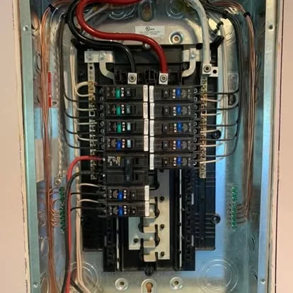 DFS Electric AFCI breaker panel install meeting current NEC code, Florida Panhandle