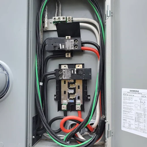 DFS Electric panel upgrade install with Siemens breakers and new wiring, Tallahassee FL